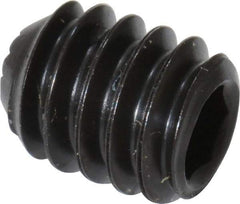 Holo-Krome - 1/4-20 UNC, 5/16" OAL, Internal Knurl Point Set Screw - Grade 8 Alloy Steel, 1/8" Key - Apex Tool & Supply