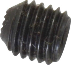 Holo-Krome - 1/4-28 UNF, 1/4" OAL, Internal Knurl Point Set Screw - Grade 8 Alloy Steel, 1/8" Key - Apex Tool & Supply