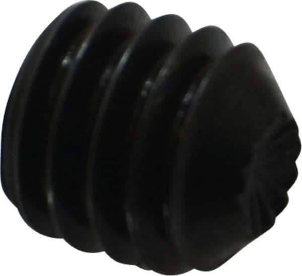 Holo-Krome - 5/16-18 UNC, 5/16" OAL, Internal Knurl Point Set Screw - Grade 8 Alloy Steel, 5/32" Key - Apex Tool & Supply