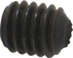 Holo-Krome - 5/16-18 UNC, 3/8" OAL, Internal Knurl Point Set Screw - Grade 8 Alloy Steel, 5/32" Key - Apex Tool & Supply