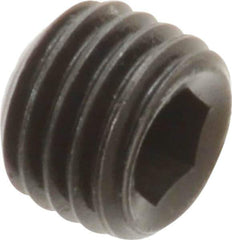 Holo-Krome - 5/16-24 UNF, 1/4" OAL, Internal Knurl Point Set Screw - Grade 8 Alloy Steel, 5/32" Key - Apex Tool & Supply