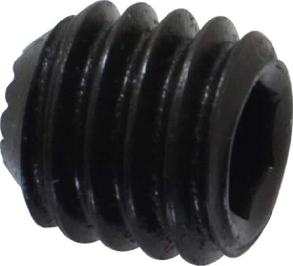 Holo-Krome - 3/8-16 UNC, 3/8" OAL, Internal Knurl Point Set Screw - Grade 8 Alloy Steel, 3/16" Key - Apex Tool & Supply