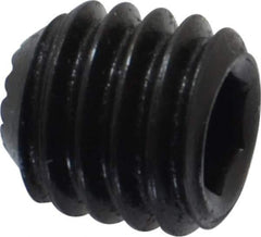 Holo-Krome - 3/8-16 UNC, 3/8" OAL, Internal Knurl Point Set Screw - Grade 8 Alloy Steel, 3/16" Key - Apex Tool & Supply