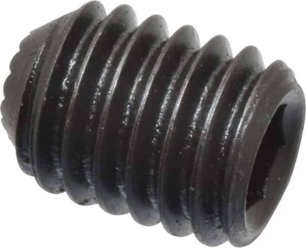 Holo-Krome - 3/8-16 UNC, 1/2" OAL, Internal Knurl Point Set Screw - Grade 8 Alloy Steel, 3/16" Key - Apex Tool & Supply