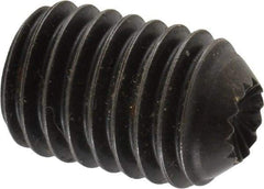 Holo-Krome - 1/2-13 UNC, 3/4" OAL, Internal Knurl Point Set Screw - Grade 8 Alloy Steel, 1/4" Key - Apex Tool & Supply
