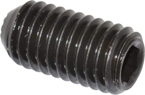 Holo-Krome - 1/2-13 UNC, 1" OAL, Internal Knurl Point Set Screw - Grade 8 Alloy Steel, 1/4" Key - Apex Tool & Supply