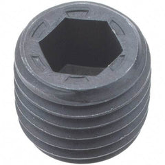 Holo-Krome - 1/16-27, 1/4" OAL, Alloy Steel Socket Pressure Plug - 7/8" Taper per Foot, 5/32" Hex Key - Apex Tool & Supply