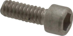 Holo-Krome - #2-56 UNC Hex Socket Drive, Socket Cap Screw - Grade 18-8 Stainless Steel, Uncoated, Fully Threaded, 1/4" Length Under Head - Apex Tool & Supply