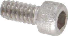 Holo-Krome - #4-40 UNC Hex Socket Drive, Socket Cap Screw - Grade 18-8 Stainless Steel, Uncoated, Fully Threaded, 1/4" Length Under Head - Apex Tool & Supply