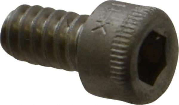 Holo-Krome - #6-32 UNC Hex Socket Drive, Socket Cap Screw - Grade 18-8 Stainless Steel, Uncoated, Fully Threaded, 1/4" Length Under Head - Apex Tool & Supply