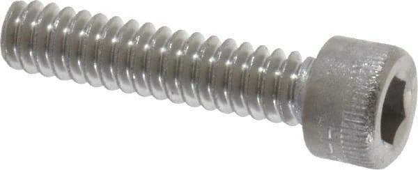 Holo-Krome - #6-32 UNC Hex Socket Drive, Socket Cap Screw - Grade 18-8 Stainless Steel, Uncoated, Fully Threaded, 5/8" Length Under Head - Apex Tool & Supply