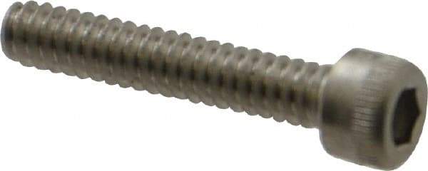 Holo-Krome - #6-32 UNC Hex Socket Drive, Socket Cap Screw - Grade 18-8 Stainless Steel, Uncoated, Fully Threaded, 3/4" Length Under Head - Apex Tool & Supply
