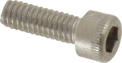 Holo-Krome - #8-32 UNC Hex Socket Drive, Socket Cap Screw - Grade 18-8 Stainless Steel, Uncoated, Fully Threaded, 1/2" Length Under Head - Apex Tool & Supply
