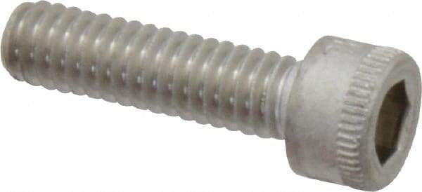 Holo-Krome - #8-32 UNC Hex Socket Drive, Socket Cap Screw - Grade 18-8 Stainless Steel, Uncoated, Fully Threaded, 5/8" Length Under Head - Apex Tool & Supply
