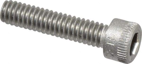 Holo-Krome - #8-32 UNC Hex Socket Drive, Socket Cap Screw - Grade 18-8 Stainless Steel, Uncoated, Fully Threaded, 3/4" Length Under Head - Apex Tool & Supply