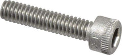 Holo-Krome - #8-32 UNC Hex Socket Drive, Socket Cap Screw - Grade 18-8 Stainless Steel, Uncoated, Fully Threaded, 3/4" Length Under Head - Apex Tool & Supply