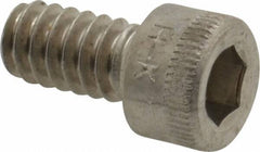 Holo-Krome - #10-24 UNC Hex Socket Drive, Socket Cap Screw - Grade 18-8 Stainless Steel, Uncoated, Fully Threaded, 3/8" Length Under Head - Apex Tool & Supply