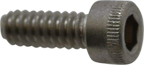 Holo-Krome - #10-24 UNC Hex Socket Drive, Socket Cap Screw - Grade 18-8 Stainless Steel, Uncoated, Fully Threaded, 1/2" Length Under Head - Apex Tool & Supply