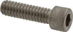Holo-Krome - 1/4-20 UNC Hex Socket Drive, Socket Cap Screw - Grade 18-8 Stainless Steel, Uncoated, Fully Threaded, 7/8" Length Under Head - Apex Tool & Supply
