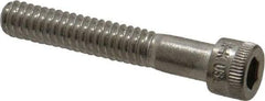 Holo-Krome - 1/4-20 UNC Hex Socket Drive, Socket Cap Screw - Grade 18-8 Stainless Steel, Uncoated, Partially Threaded, 1-1/2" Length Under Head - Apex Tool & Supply