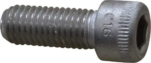 Holo-Krome - 1/4-28 UNF Hex Socket Drive, Socket Cap Screw - Grade 18-8 Stainless Steel, Uncoated, Fully Threaded, 5/8" Length Under Head - Apex Tool & Supply