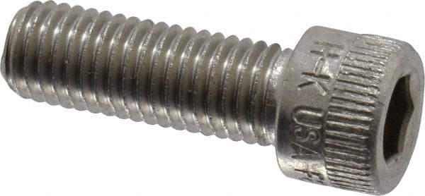 Holo-Krome - 1/4-28 UNF Hex Socket Drive, Socket Cap Screw - Grade 18-8 Stainless Steel, Uncoated, Fully Threaded, 3/4" Length Under Head - Apex Tool & Supply