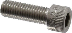 Holo-Krome - 1/4-28 UNF Hex Socket Drive, Socket Cap Screw - Grade 18-8 Stainless Steel, Uncoated, Fully Threaded, 3/4" Length Under Head - Apex Tool & Supply