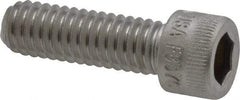 Holo-Krome - 5/16-18 UNC Hex Socket Drive, Socket Cap Screw - Grade 18-8 Stainless Steel, Uncoated, Fully Threaded, 1" Length Under Head - Apex Tool & Supply
