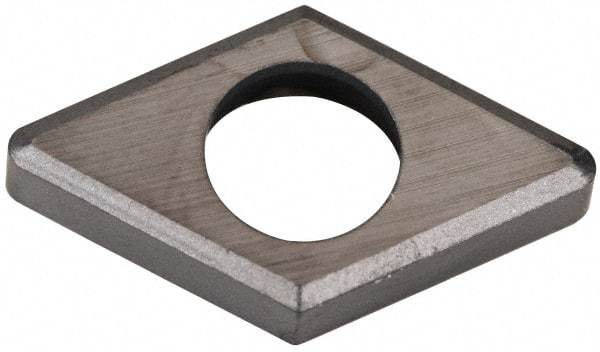 Kennametal - 3/8" Inscribed Circle, Diamond (Shape) Turning Shim for Indexables - 0.13" Thick, IDSN Shim Style, Negative Rake - Apex Tool & Supply