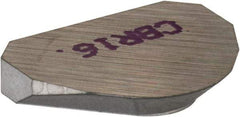 Kennametal - Round, CBR Chipbreaker for Indexables - 0.09" Thick, 0.075" Effective Width - Apex Tool & Supply
