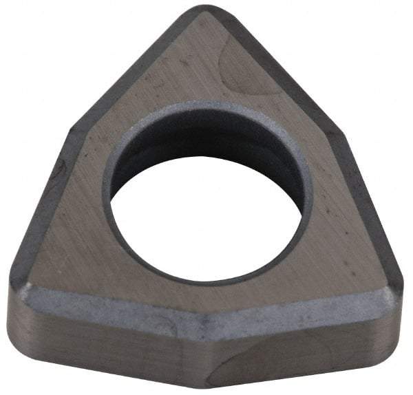 Kennametal - 1/2" Inscribed Circle, Trigon Turning Shim for Indexables - Ceramic, 0.187" Thick, Negative Rake - Apex Tool & Supply
