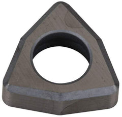 Kennametal - 1/2" Inscribed Circle, Trigon Turning Shim for Indexables - Ceramic, 0.187" Thick, Negative Rake - Apex Tool & Supply