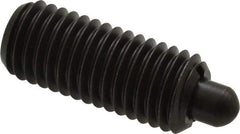 Gibraltar - 5/8-11, 1-1/2" Thread Length, 5/16" Plunger Projection, Steel Threaded Spring Plunger - 0.31" Max Plunger Diam, 1-1/2" Plunger Length, 10.5 Lb Init End Force, 25.5 Lb Final End Force - Apex Tool & Supply