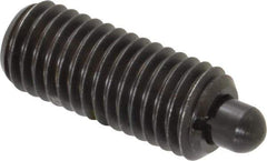 Gibraltar - 5/8-11, 1-1/2" Thread Length, 5/16" Plunger Projection, Steel Threaded Spring Plunger - 0.31" Max Plunger Diam, 1-1/2" Plunger Length, 3.5 Lb Init End Force, 10.5 Lb Final End Force - Apex Tool & Supply