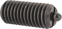 Gibraltar - M10 x 1.5, 0.866" Thread Length, 0.118" Plunger Projection, Steel Threaded Spring Plunger - 0.157" Max Plunger Diam, 0.866" Plunger Length, 2.02 Lb Init End Force, 7.87 Lb Final End Force - Apex Tool & Supply