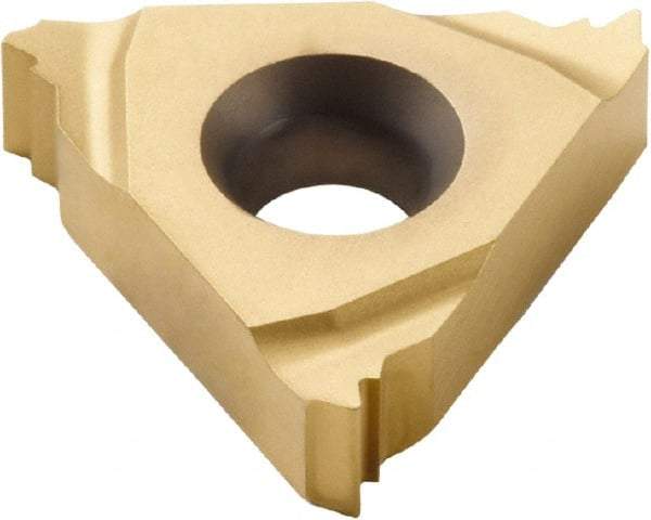 Seco - 22ER External Right Hand 7 Whitworth Laydown Threading Insert - Grade CP500, TiAlN/TiN Coated Carbide, 12.7mm Inscribed Circle - Apex Tool & Supply