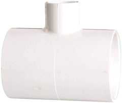 Value Collection - 2 x 2 x 3/4" PVC Plastic Pipe Reducing Tee - Schedule 40, All Slip End Connections - Apex Tool & Supply