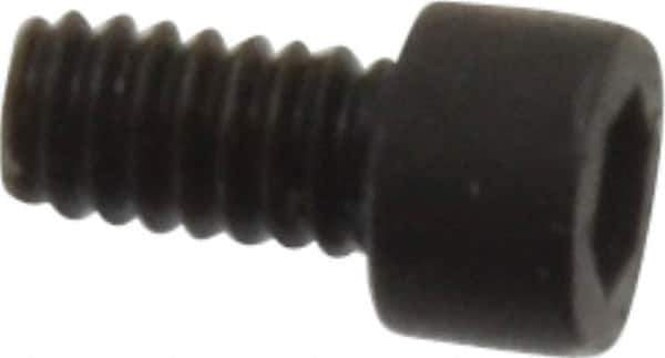 Holo-Krome - #0-80 UNF Hex Socket Drive, Socket Cap Screw - Alloy Steel, Black Oxide Finish, Fully Threaded, 1/8" Length Under Head - Apex Tool & Supply