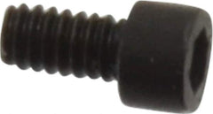 Holo-Krome - #0-80 UNF Hex Socket Drive, Socket Cap Screw - Alloy Steel, Black Oxide Finish, Fully Threaded, 1/8" Length Under Head - Apex Tool & Supply