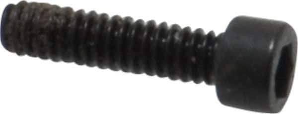 Holo-Krome - #0-80 UNF Hex Socket Drive, Socket Cap Screw - Alloy Steel, Black Oxide Finish, Fully Threaded, 1/4" Length Under Head - Apex Tool & Supply