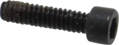 Holo-Krome - #0-80 UNF Hex Socket Drive, Socket Cap Screw - Alloy Steel, Black Oxide Finish, Fully Threaded, 1/4" Length Under Head - Apex Tool & Supply