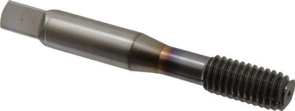 OSG - 3/8-16 UNC H6 Thread Limit Modified Bottoming Thread Forming Tap - Powdered Metal High Speed Steel, TiCN Finish, 2-15/16" OAL, 1-1/4" Thread Length, Right Hand Thread, Series EXOTAP NRT - Apex Tool & Supply