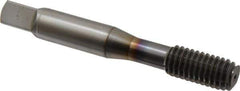 OSG - 3/8-16 UNC H6 Thread Limit Modified Bottoming Thread Forming Tap - Powdered Metal High Speed Steel, TiCN Finish, 2-15/16" OAL, 1-1/4" Thread Length, Right Hand Thread, Series EXOTAP NRT - Apex Tool & Supply