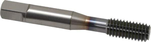OSG - 3/8-16 UNC H9 Thread Limit Bottoming Thread Forming Tap - Powdered Metal High Speed Steel, TiCN Finish, 2-15/16" OAL, 1-1/4" Thread Length, Right Hand Thread, Series EXOTAP NRT - Apex Tool & Supply