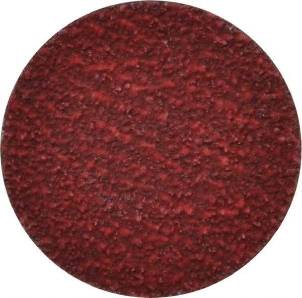 Norton - 1-1/2" Disc Diam, 60 Grit, Ceramic Alumina Quick Change Disc - Type R Attaching System, Coated, Red, Medium Grade, 30,000 RPM, R981 Series - Apex Tool & Supply