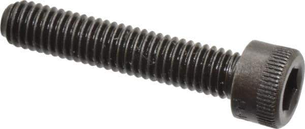 Holo-Krome - #10-32 UNF Hex Socket Drive, Socket Cap Screw - Alloy Steel, Black Oxide Finish, Fully Threaded, 1" Length Under Head - Apex Tool & Supply