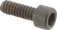 Holo-Krome - #2-56 UNC Hex Socket Drive, Socket Cap Screw - Alloy Steel, Black Oxide Finish, Fully Threaded, 1/4" Length Under Head - Apex Tool & Supply
