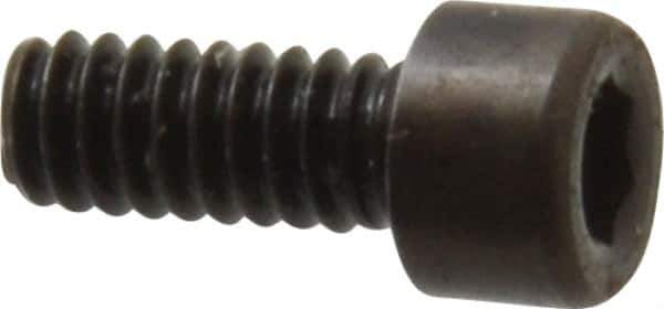 Holo-Krome - #3-48 UNC Hex Socket Drive, Socket Cap Screw - Alloy Steel, Black Oxide Finish, Fully Threaded, 1/4" Length Under Head - Apex Tool & Supply