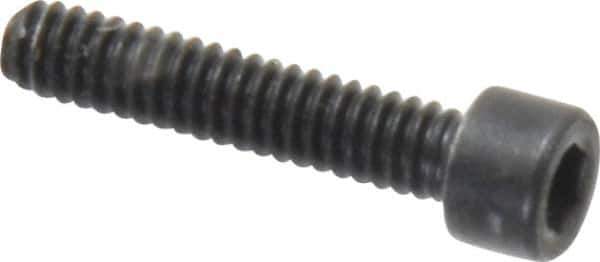 Holo-Krome - #3-48 UNC Hex Socket Drive, Socket Cap Screw - Alloy Steel, Black Oxide Finish, Fully Threaded, 1/2" Length Under Head - Apex Tool & Supply