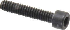 Holo-Krome - #3-48 UNC Hex Socket Drive, Socket Cap Screw - Alloy Steel, Black Oxide Finish, Fully Threaded, 1/2" Length Under Head - Apex Tool & Supply